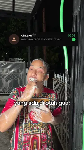 masa abis mandi ketiduran