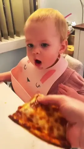 Baby enjoys having a meal🥰#funny #baby #food #enjoy #funnybaby 