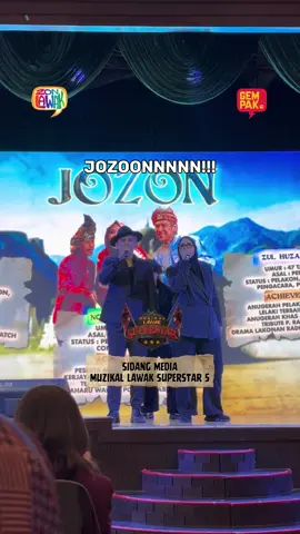 Lapar pulak bila dengar lagu Jozon ni Sidang Media Muzikal Lawak Superstar 5. Bermula 11 Oktober 2025, Di saluran Astro Prima (105) dan strim di Astro Go & Sooka. #MuzikalLawakSuperstar #MLS5      