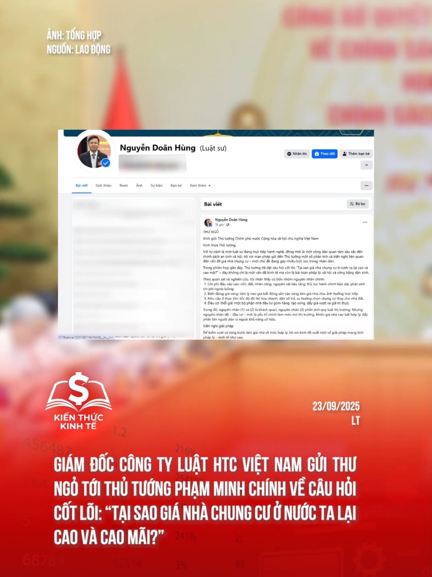 Giám đốc Công ty Luật HTC Việt Nam gửi thư ngỏ tới Thủ Tướng #tiktoknews #kienthuckinhte #taichinhkinhte