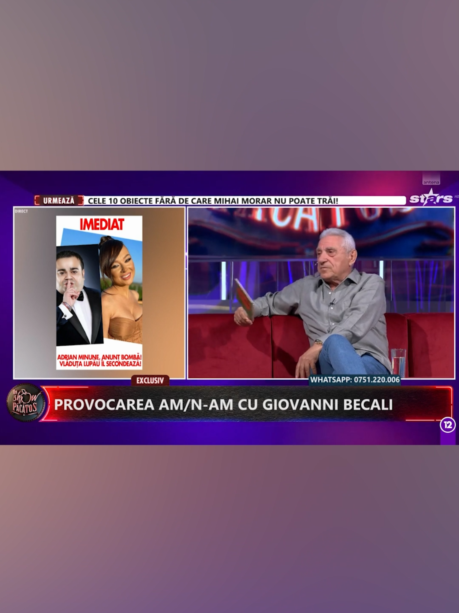 Giovanni Becali a acceptat provocarea și a jucat „Am/ N-am” în platoul Un Show Păcătos! Declarații surprinzătoare despre bani și jocurile de noroc.🎲 #unshowpacatos #antenastars #giovannibecali #fyp #fyromania #dezvaluiri
