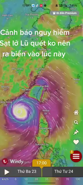 Đài Loan sẽ có mưa lớn anh em chu ý an toàn #hoinguoivietnamtaidailoan🇹🇼 
