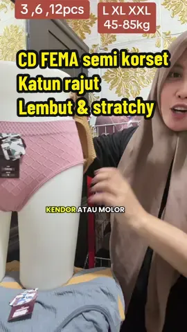 Celana dalam semi korset dari fema bahan lembut dan melar nyaman di pakai harga terjangkau#cdfema #cdwanita #cdnyaman #cdwanitamurah 