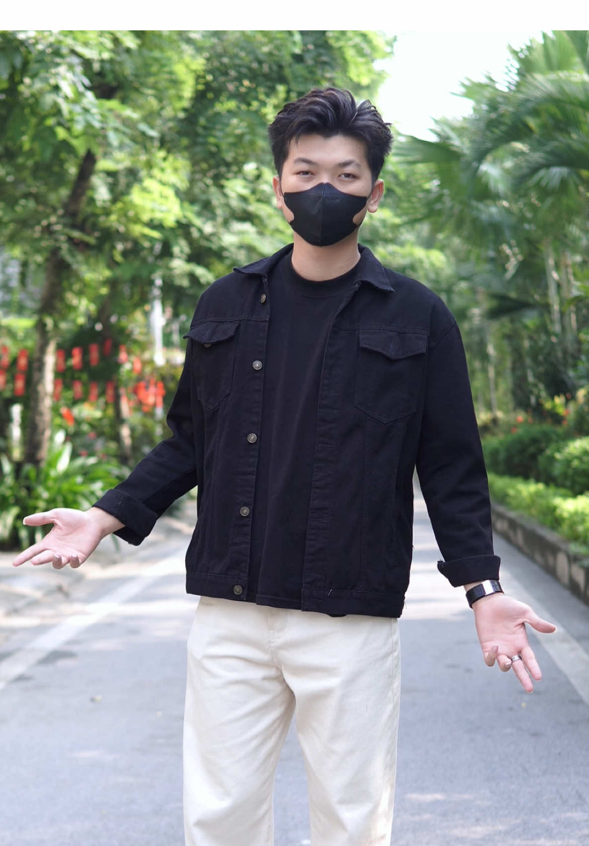Áo khoác jean đen trơn basic mà siêu đẹp #xh #xuhuong #aokhoacjean #viral 