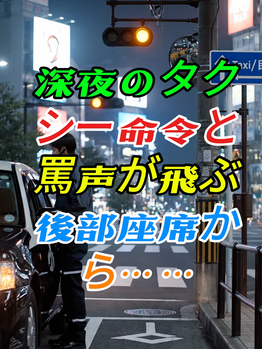 quat 深夜の渋谷、言葉は刃でも法は守る——女運転手は冷静に止めた。#渋谷 #タクシー実話 #深夜のスクランブル #女性ドライバー #安全運転 #防犯カメラ #警察対応 #公共マナー