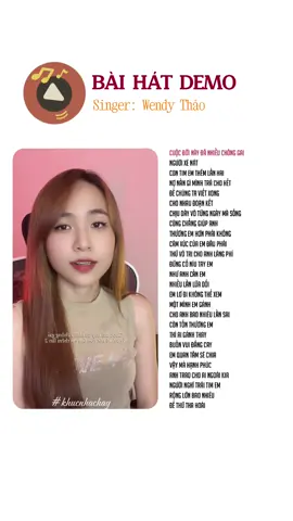 Bài hát Demo // Wendy Thảo // #wendythaosinger #viral #fvpシ #xh #demo 