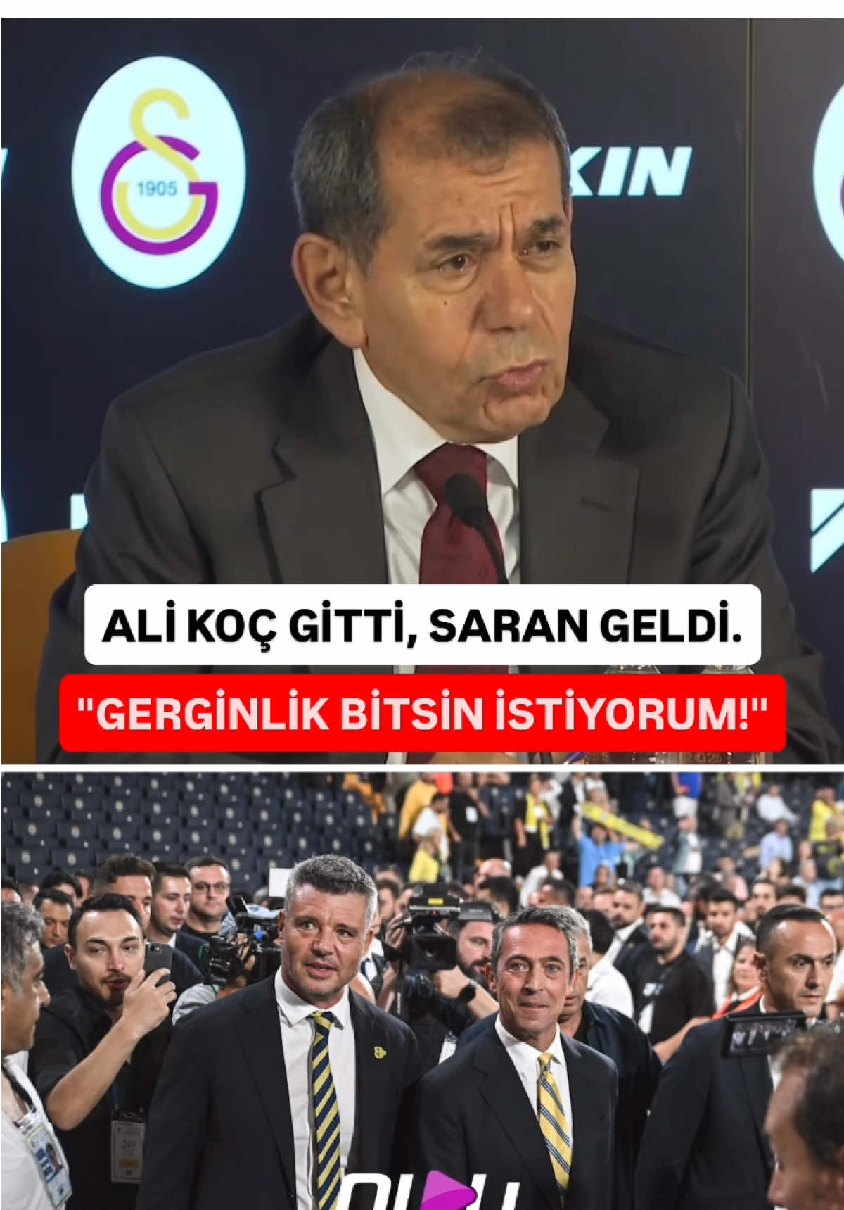 #Galatasaray Başkanı Dursun Özbek, Fenerbahçe'deki yönetim değişikliğiyle birlikte beklentilerini açıkladı: 