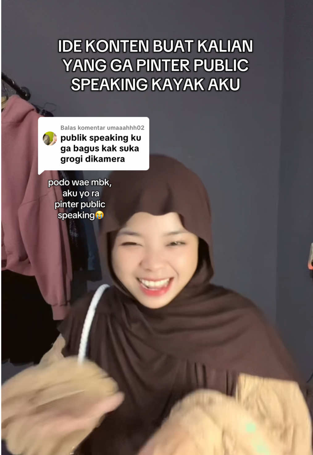 Membalas @umaaahhh02 ga harus pinter public speaking, yg penting mah berani klik on camera aja ga sii😂