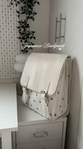 cute floral japanese backpack! #schoolbag #backpack #japanesebackpack #bag #collegebag 