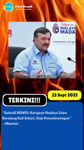 Menyusahkan betul. Individu tidak dibenarkan mengisi minyak RON95 berulang kali dalam satu hari di bawah program BUDI95. Rakyat Malaysia yang balik kampung atau memandu di lebuh raya antara bandar mungkin perlu isi minyak lebih daripada sekali sehari, terutamanya bagi kereta tangki kecil atau motosikal.  Kalau tersekat tengah jalan kerana disekat sistem, memang menyusahkan. Motosikal kecil seperti Honda Wave atau Kriss hanya ada tangki sekitar 4 liter.  Jadi memang perlu isi minyak lebih kerap berbanding SUV besar. Larangan ini akhirnya lebih menghukum golongan miskin. #foryoupage #2025 #omgsekmung #viraltiktok #news 