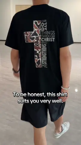 To be honest, this shirt suits you very well.#christian #tshirt #buynow #tiktok 