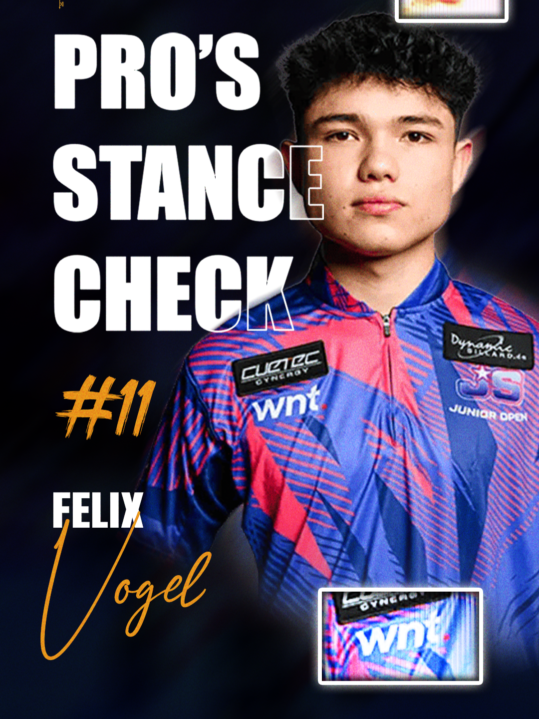Pro's Stance Check No.11 - Felix Vogel #gubilliards #pool #fyp #bida #fypシ゚viral #stancecheck