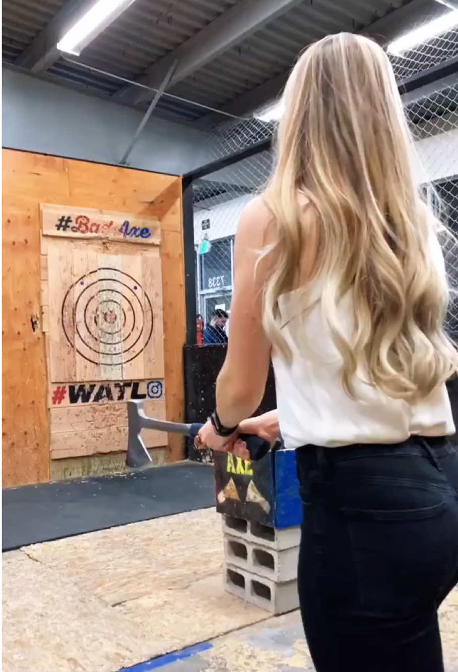 Axe Throwing Challenge 🪓 #fyp #foryou #funny #fail #fun 