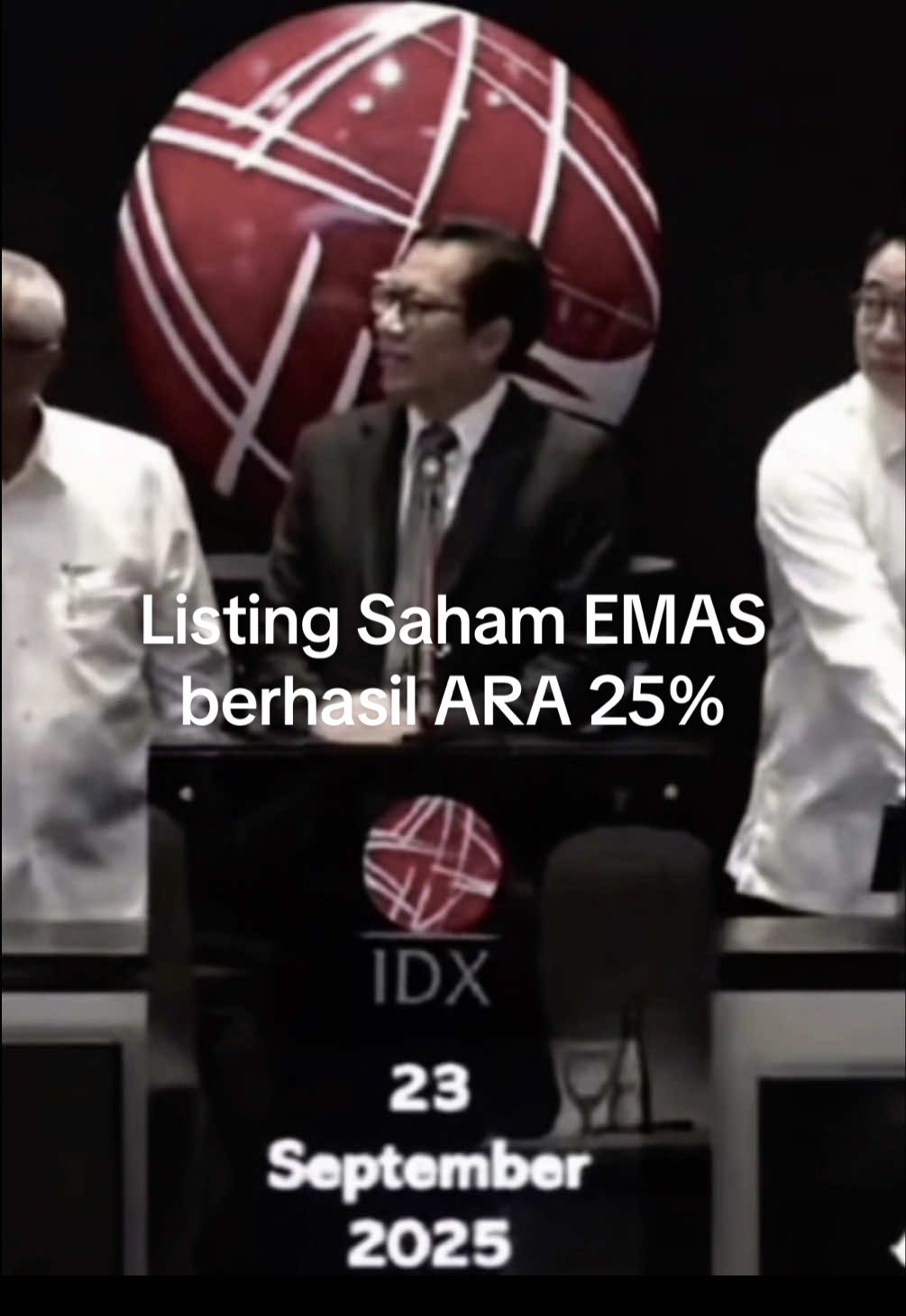 Saham EMAS perdana listing berhasil ARA ya pasukan 2 lot cung😁 lumayan lah buat makan siang #sahamemas #ipohunter #sahamindonesia #ipoemas #investasi 