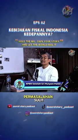 APBN bukan sekadar angka, tapi cerminan pilihan kebijakan fiskal kita.  Ke depan, tantangannya adalah menjaga stabilitas, mendorong pertumbuhan, sekaligus memastikan keadilan sosial. Apakah fiskal Indonesia siap menjawab semua itu? Selengkapnya hanya di Youtube Secret Story Podcast Eps. 82 “APBN Setelah Sri Mulyani Pamit”.  #APBN #Srimulyani #Ekonomi #Pajak #fyp