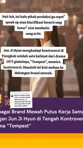 Membalas @fengli027 Nah loh, ini kalo pihak produksi ga cepet² speak up atau klarifikasi berarti emg bener² niat numbalin mami sih. 🤧 ------ Jun Ji Hyun menghadapi kontroversi di Tiongkok setelah satu kalimat dari drama OTT globalnya, 