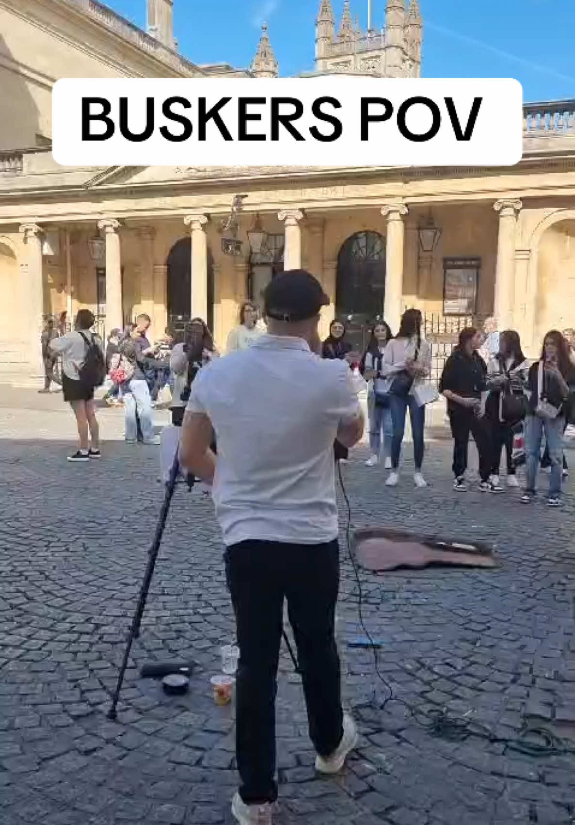A Buskers Point of view 🎤 #pov #busking #yellow #coldplay 