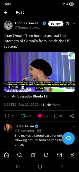 IILAN OMAR in her own words. #somalia #hater #iilanomar #usa #america 
