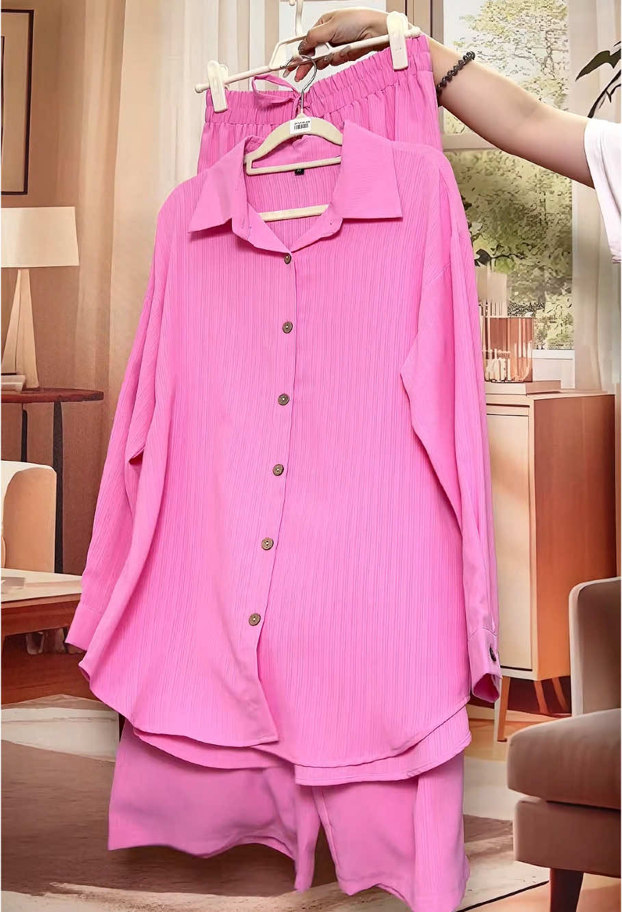 #coord #shirt #longsleeve #loosefit #widelegpants #fallootd #womenswear #OOTD #fashion #tiktokshoprestock  #spotlightfinds #spotlighthome #tiktokmademebuyit  #DealsforYouDays #tiktokshoprestock 