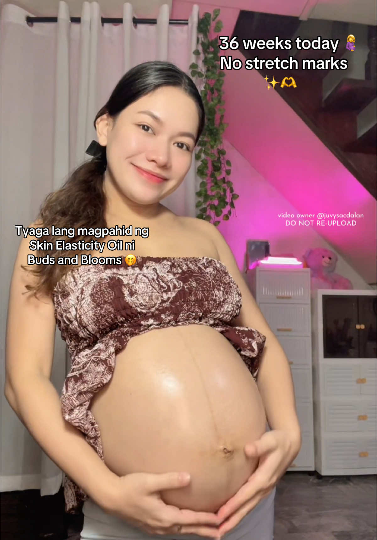 Alagang Skin elasticity oil ni Buds and Blooms ✨🫶 #stretchmarks #biooil #36weekspregnant #skinelasticityoil #preggymommy 