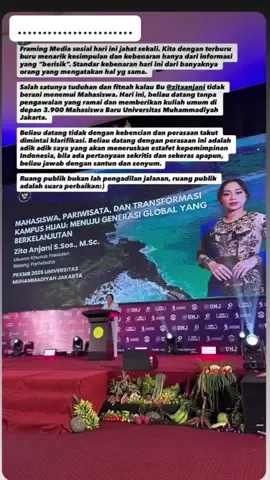 Momen Zita Anjani Ukp Mengisi Acara Di MABA Universitas Muhammadiyah    #Unlockindonesia ‎#ZitaAnjani ‎#UKPPariwisata ‎#SpecialEnvoyTourism ‎#BabakBaruPariwisataIndonesia ‎#zitaegi  ‎#wondefulindonesia  #zitaanjani #zitaanjani  #fy #fyppp 