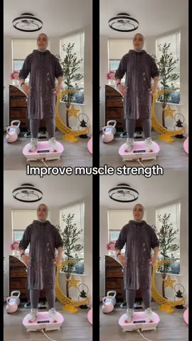 Benefits of a vibration plate:  ✅ Muscle Strengthening & Toning ✅ increases flexibility  ✅ enhance balance  ✅ supports fat loss  ✅ reduces muscle sorness ✅ improves circulation  ✅ enhance bone health ✅ improves lymphatic drainage  ✅ reduces stress  #vibrationplate #merachsuperbrandday #merachfittok 
