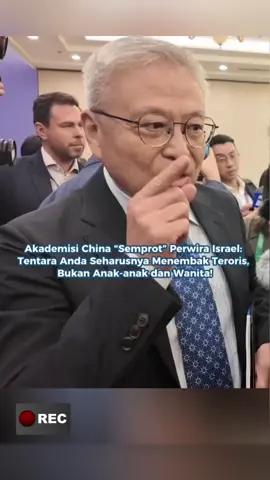 Profesor Universitas Tsinghua, Prof. Yan Xuetong mengkritik Perwira Militer Israel, Rabu (17/8/2025) pada Forum Xiangshan ke-12 di Beijing, China. Prof. Yan Xuetong (Direktur Institut Studi Internasional Universitas Tsinghua) menilai Israel kehilangan legitimasi karena menyerang perempuan dan anak-anak di Gaza, Palestina.