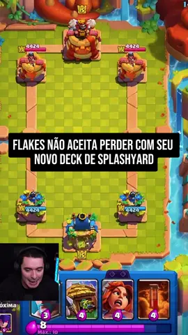 Flakes não aceita perder com seu novo deck.  #clashroyale #flakes #flakespower 