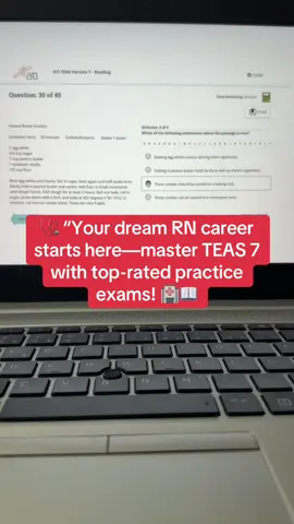 📚 “Crush your ATI TEAS 7—quality practice tests for future nurses 🩺✨ #TEASPrep #nursingschool #nursesoftiktok #nurse #nursingstudent 