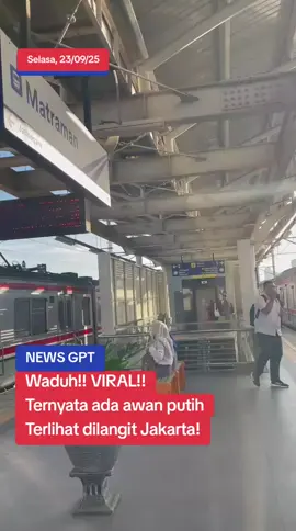 Viral!!! Ternyata ada awan putih di Jakarta. semua ini tak membuat heboh dan semua orang biasa saja. sekali lagi ingat. ini berita ga penting😭😭#ComfortSegredos 