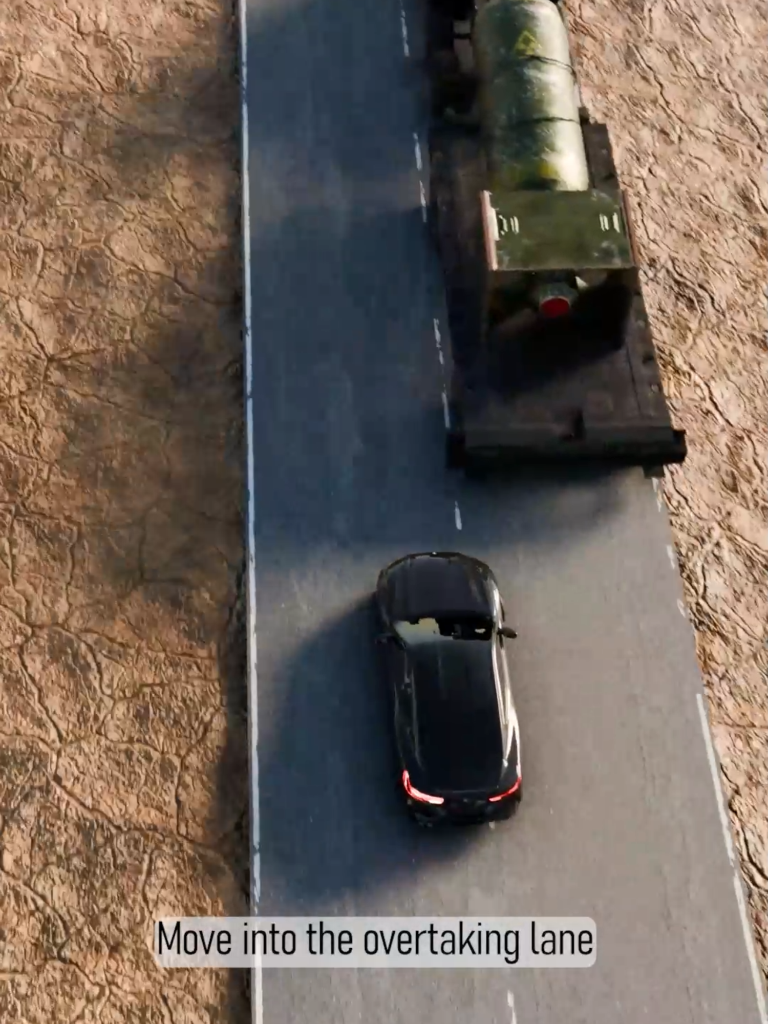 The Safe Way to Overtake a Truck (and Avoid Blind Spots) ✅️#short #FYP