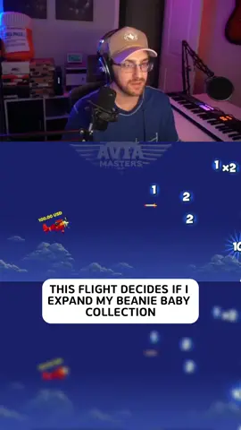 THIS FLIGHT DECIDES IF I EXPAND MY BEANIE BABY COLLECTION#aviamasters #unemployed #aviation #streamer #masters 