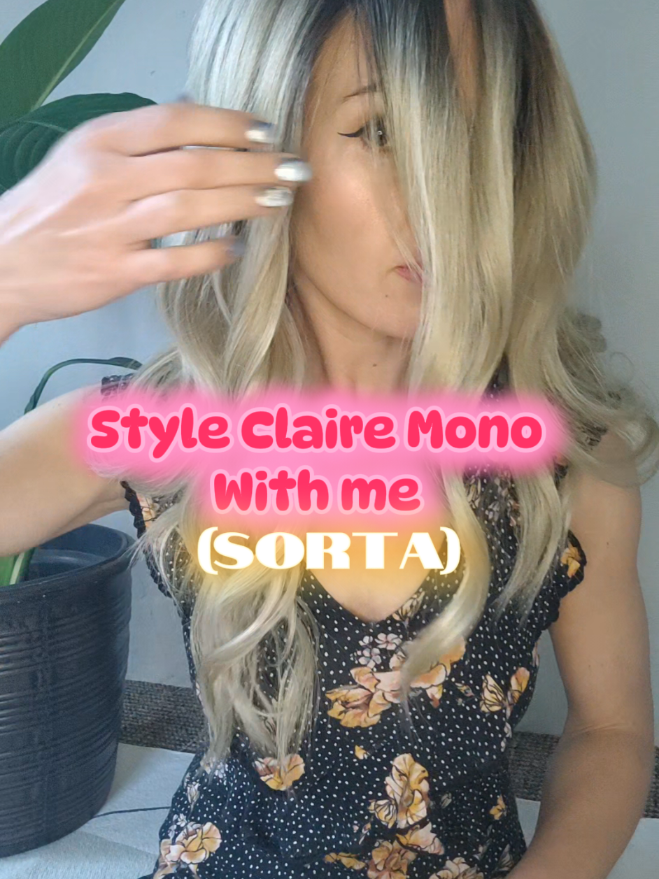 Let's style Claire Mono Mixed Blonde by @Jbextension.usa (Sorta) #wig #wigstyling #wigtok #wigsisters 