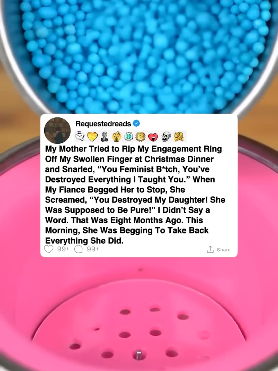[FULL STORY] My mother tried to rip my engagement ring off my swollen finger ar Christmass dinner and snarled ˝You feminist b*itch, you've destroyed everything I taught you˝ - When my fiance begged her to stop, she screamed ˝You destroyed my daugther! She was supposted to be pure!˝ I didn't say a word. That was eight monts ago. This morning, she was begging to take back everything she did. #fullstory #redditreading #redditstories #fyp #storytelling #mymothertriedtoripmy #whathapened
