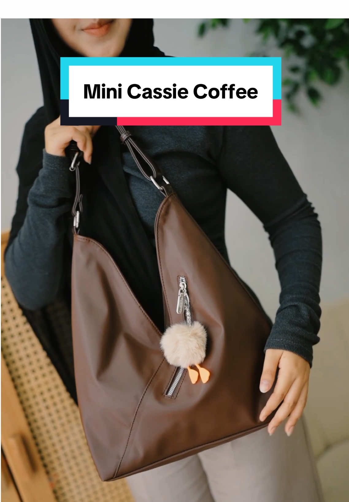 TryoOn Mini Cassie Bag Coffee 🤩🤎#namikitastore #rekomendasitas #totebag #taswanita #fyp 