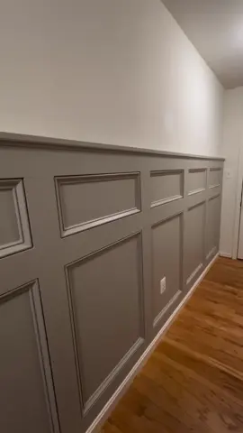 When I say Virginia kept me working… it did 😂 Three accent walls, some drywall I wasn’t planning on doing, and even a brand-new electric fireplace. At the end of the week… it was all worth it because the spaces came together beautifully.  Amazing Grey (@sherwinwilliams  Which wall is your favorite?  #beforeandafter #accentwalls #sherwinwilliamspaint #wainscoting #custommade       