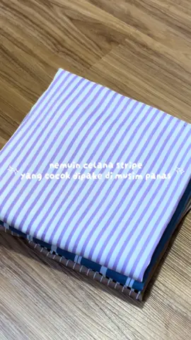 Celana stripe viral, yuk samaan bestie🫶🏻 #fyp #celanarayon #outfitsimple 