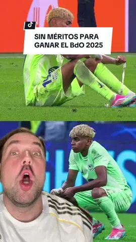 Sin méritos para ganar el Balón de Oro. #thisisfutbol #DeportesEnTiktok #lamineyamal #balondeoro 