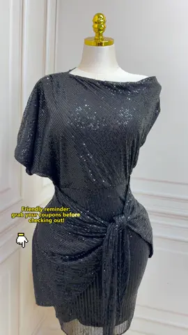 Sparkle without the splurge! Get this party essential . Friendly reminder: grab your coupons before checking out! 📌 $4 off $30 | $6 off $40 #outfit #dating #fashion #forfall #autumnfashion #gracekarin #fyp #fall #dresses #sequindress #partydress #OOTD 