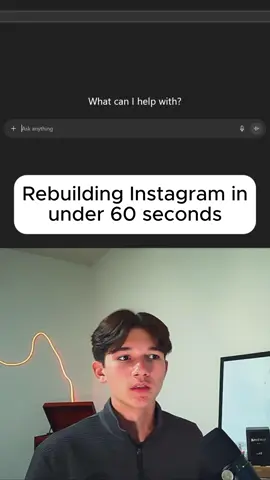 rebuilding Instagram with only AI #ai #coding #vibecoding #nocode 