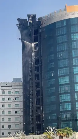 A fire broke out in a residential building near Mall of the Emirates in Al Barsha, Dubai, on Tuesday. Emergency teams arrived within six minutes and brought the blaze under control, Dubai Media Office said.