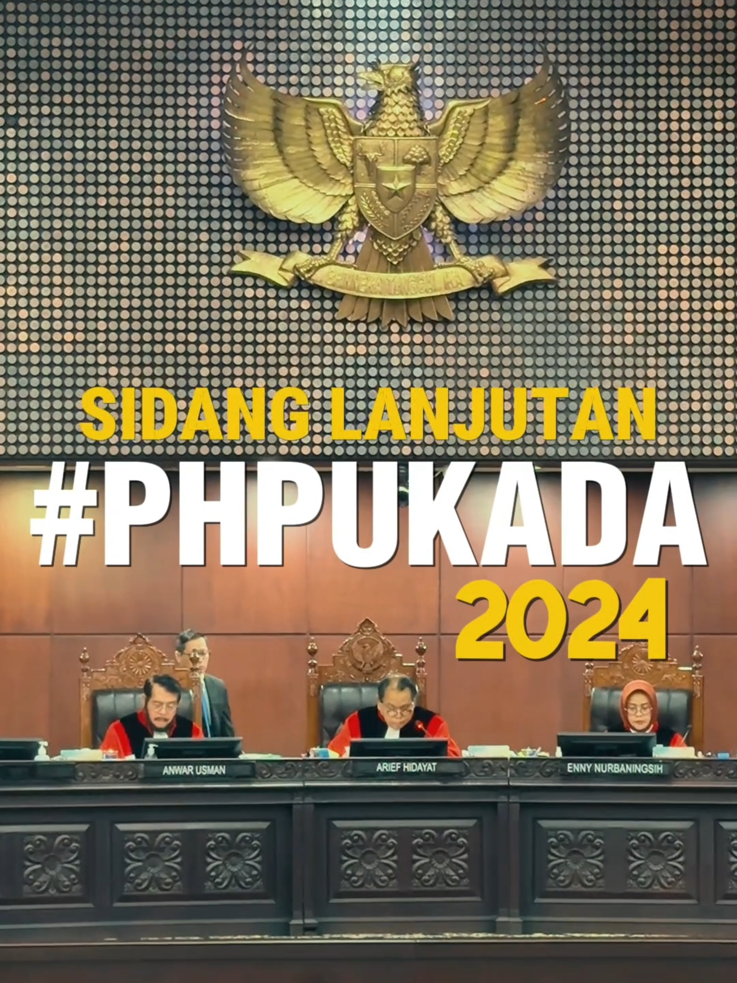 Hai #Courtizen! ✨ Hari ini, Selasa (23/9), MK kembali menggelar sidang lanjutan untuk perkara Perselisihan Hasil Pemilihan Bupati dan Wakil Bupati Bangka, lho! Agenda sidang kali ini adalah mendengarkan jawaban dari Termohon (KPU), serta keterangan dari Pihak Terkait dan Bawaslu. Dalam persidangan, KPU menyatakan dalil Pemohon tidak signifikan dan tidak memenuhi kriteria pelanggaran yang terstruktur, sistematis, dan masif (TSM). Bagi yang ketinggalan sidangnya, jangan khawatir! #Courtizen bisa nonton siaran ulangnya di YouTube MKRI, ya! 😉 #MengawalKonstitusi #salaMKonstitusi #MKRI #PHPUKADA2024