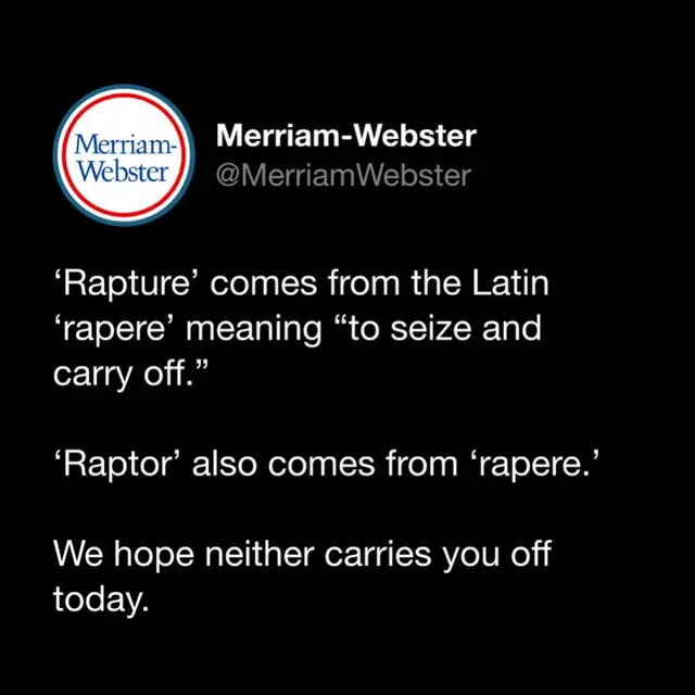 We hope you read this with rapt attention. 