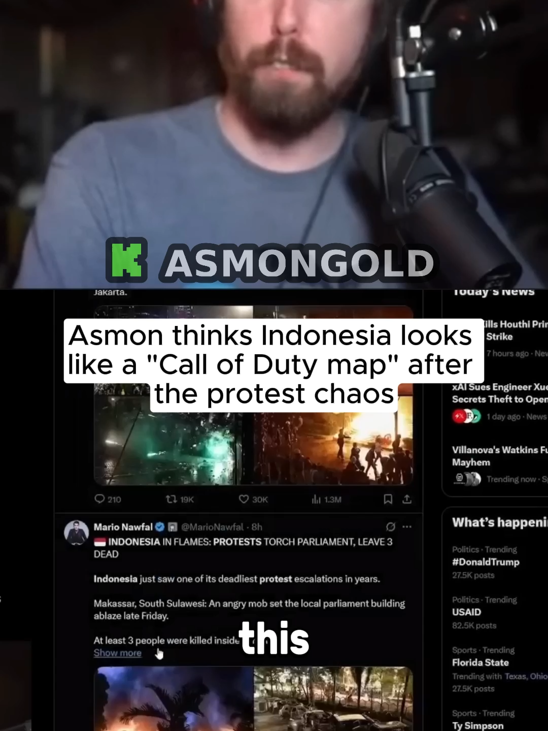 Straight out of call of duty #asmongold #indonesia #callofduty #fyp