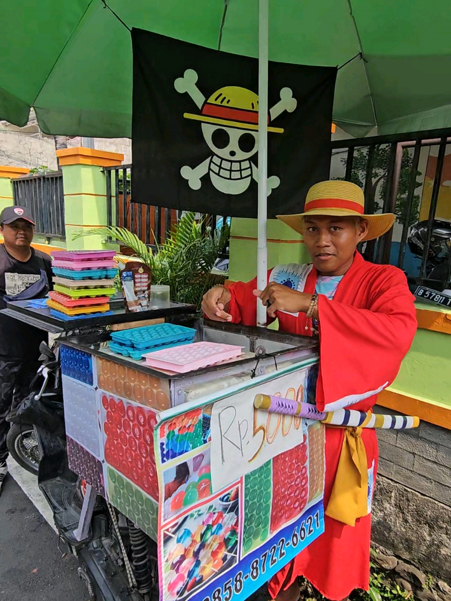 Luffy Berhenti Jadi B4jak Laut pilih jualan jelly one piece #fypシ #viral #idejualan #idebisnis #trending 