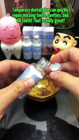 Temporary dental glue can quickly repair missing teeth, cavities, and fill teeth! That's really great!#teeth #dentaduras #tooth #reparación #toothpaste #dentures #Falta #oralhealth #Dentadura #ortodoncia #filling #Teeth 