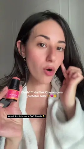 cremosinho e dura o dia todooo mesmo quando fazemos exercicio #pinkcheeks #protetorstick #blushstick #protetorsolar #tiktokshop 