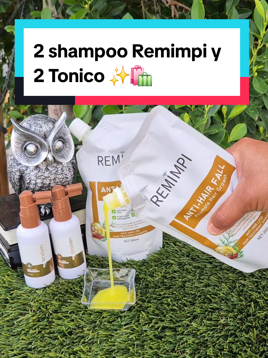 2 shampoo y 2 tonico para tener un cabello saludable ✨️🛍 #shampooremimpi #haircareproducts #hairgrowthproducts #hairgrowthroutine #tiktokshopcreatorpicks 