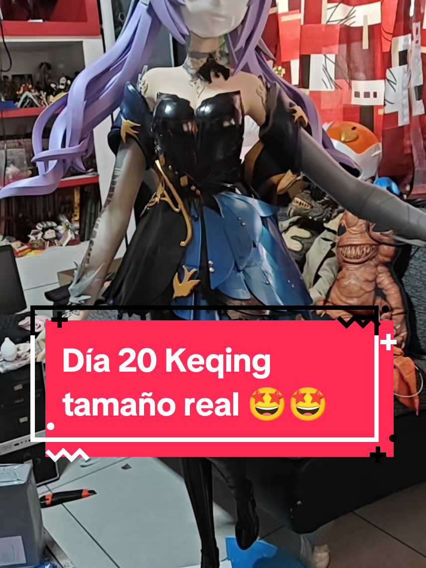 #GenshinImpact #videojuegos #hoyoverse #genshin #keqing  Día 20 de la Keqing tamaño real 😍😍
