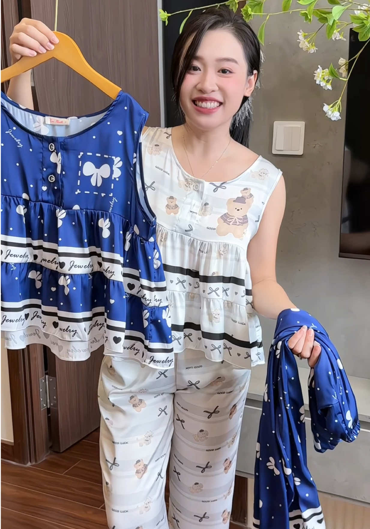 Mua không biết bao nhiêu bộ ngủ rồi mà em ưng  bộ này lắm nha các bác #bodongu #donguxinh #dongulua 